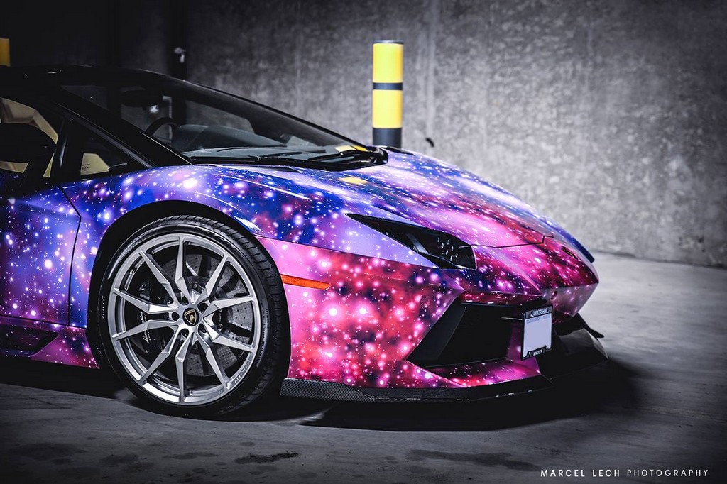 Lamborghini Aventador Purple Galaxy