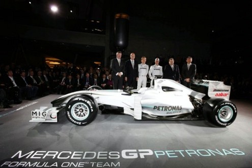 mercedes GP 1 at 2010 Mercedes GP Petronas Official Pictures 