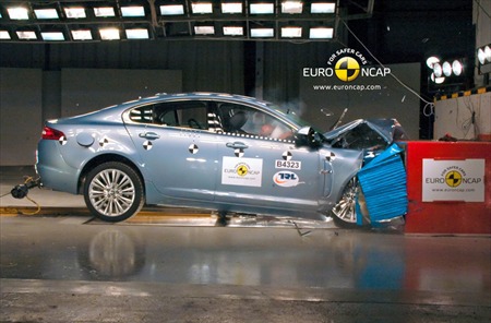 jaguar xf euroncap at EuroNCAP Gives 4 Stars To 2010 Jaguar XF