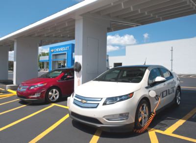 volt solar 1 at Solar Powered Charging Stations At Chevrolet Dealerships