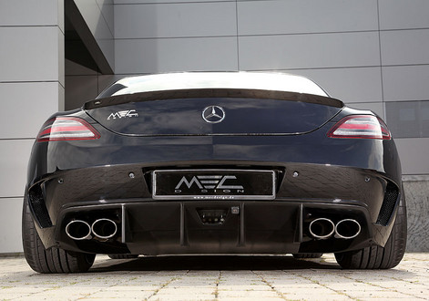 SLS Gets GT3 Diffuser 3 at MEC Design Mercedes SLS With GT3 Diffuser