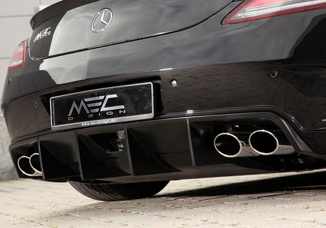 SLS Gets GT3 Diffuser 5 at MEC Design Mercedes SLS With GT3 Diffuser