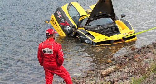 enzo ocean at Video: Ferrari Enzo Crashes Into Ocean