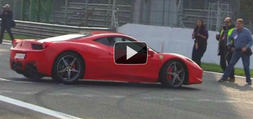 458 launch fail at Video: Ferrari 458 Italia Launch Fail