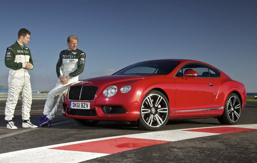 Bentley Continental GT V81 at Bentley Continental GT V8 at Silverstone: Video