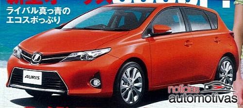 2013 Toyota Auris 1 at 2013 Toyota Auris First Pictures Leaked