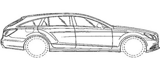 mercedes cls shooting brake patents 21 at Mercedes CLS Shooting Brake Patents Leaked