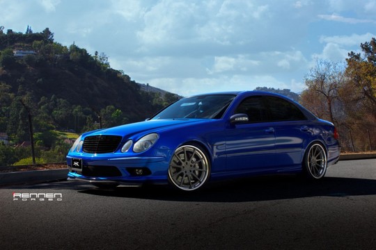 E55 AMG on Rennen Modular 1 at Good Old E55 AMG on Rennen Forged Wheels