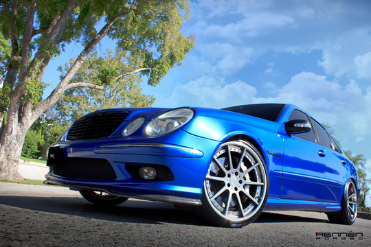 E55 AMG on Rennen Modular 2 at Good Old E55 AMG on Rennen Forged Wheels