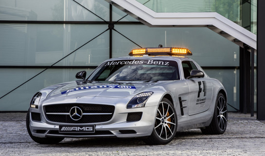 SLS AMG GT F1 Safety Car 1 at Mercedes SLS GT F1 Safety Car Unveiled