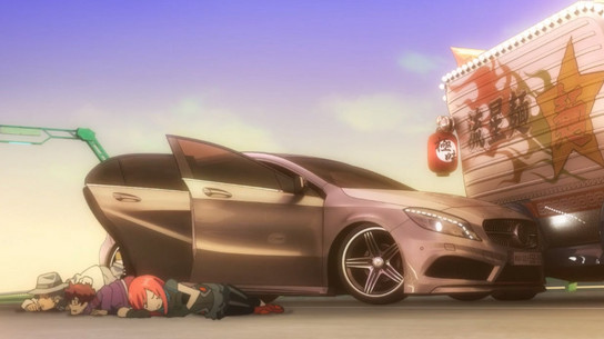A Class Animation at Mercedes A Class Stars In Weird Japanese Anime