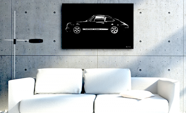 blackprints 2 600x364 at Classic Cars Meet Modern Art in Sabrina Chuns Blackprints