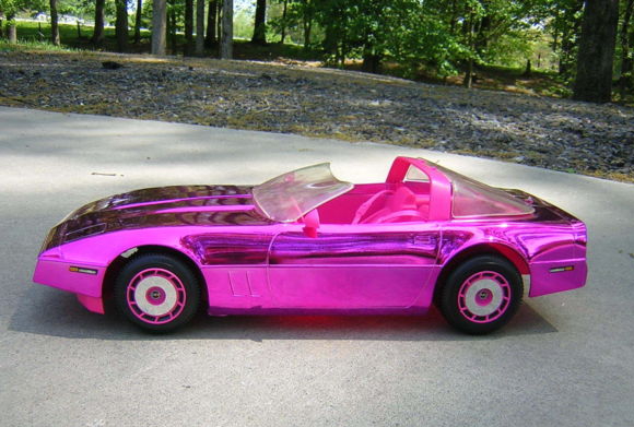 fast barbie car