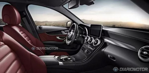 Mercedes C Class 2014 4 600x295 at New Mercedes C Class Revealed in Leaked Pictures
