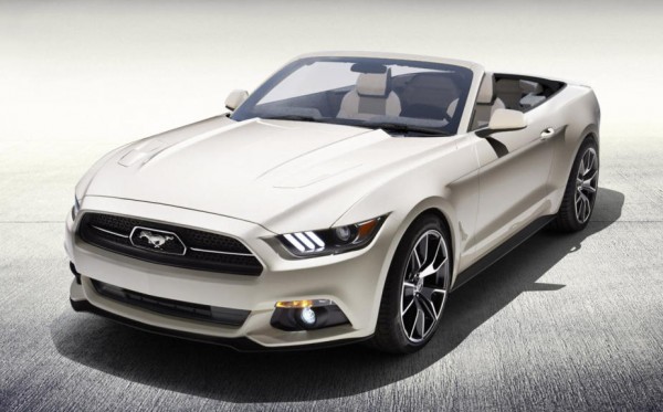 Mustang50th convertible 600x373 at One Off Ford Mustang 50 Years Convertible to be Raffled for Charity