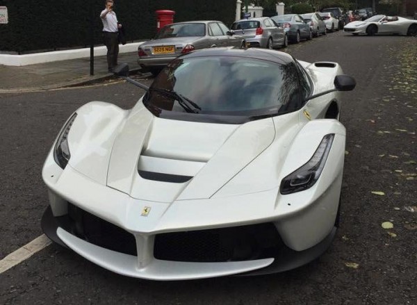 white LF 0 600x439 at London’s New White LaFerrari Is a Sight to Behold