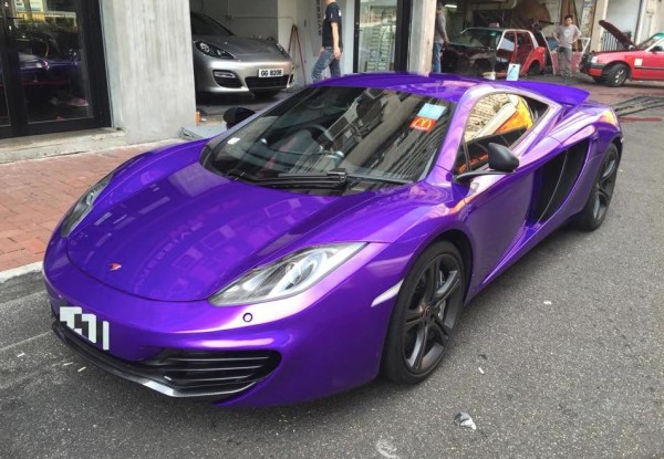 Candy Purple McLaren 12C 0 600x415 at McLaren 12C Wrapped in Gloss Candy Purple
