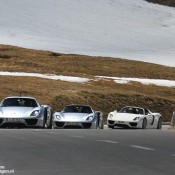 Five Porsche 918 Spyders 1 175x175 at Five Porsche 918 Spyders Attack the Alps