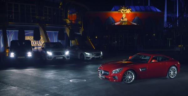 AMG GT stars 1 600x308 at Mercedes AMG GT Catches Stars in New Promo