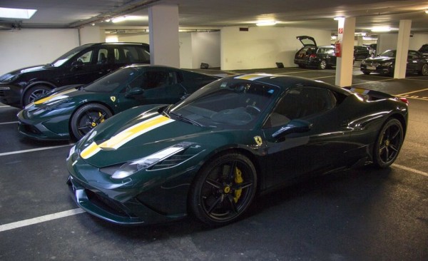 Ferrari Speciale Lotus Livery 0 600x366 at Ferrari Speciale and Speciale A Spotted with Matching Paint Jobs