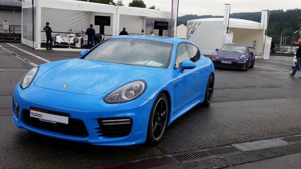 blue panamera exclsuive 5 600x337 at Porsche Panamera Exclusive Series Spotted in Blue