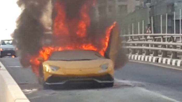 aventador flame at Showing Off Cost This Guy His Lamborghini Aventador!