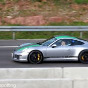 Porsche 911 R Green 1 175x175 at Porsche 911 R Spotted with Green Stripes