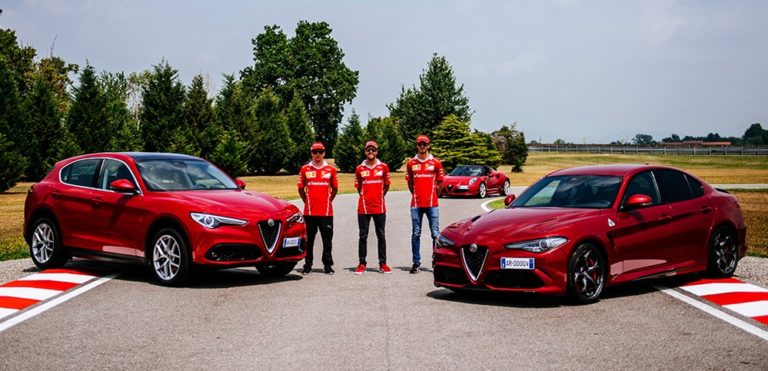 Ferrari F1 Drivers Sample Some Alfa Romeo Giulia QV Magic