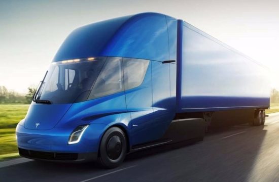 Tesla Semi 2 550x360 at Tesla Semi Truck Unveiled with 5 Second 0 to 60 Time!