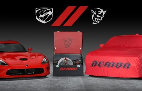 DodgeViperDemonBarrettJacksonf9e5bjg0p6tadq7eqvbsm7uutb  mid 550x355 at Final Dodge Viper and Challenger Demon To Be Auctioned For Charity
