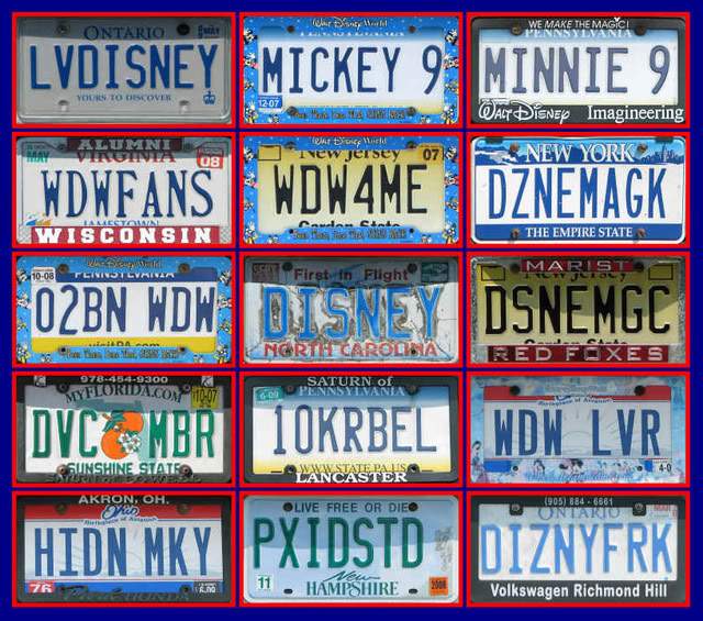 custom license plate tags