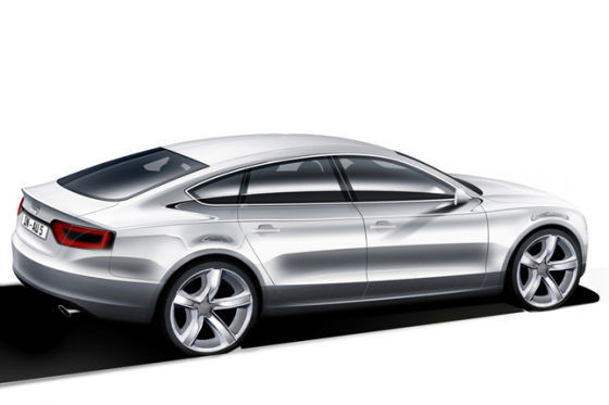 audi concept sketch a5 sportback 002 10271 at Audi released renders of upcoming models