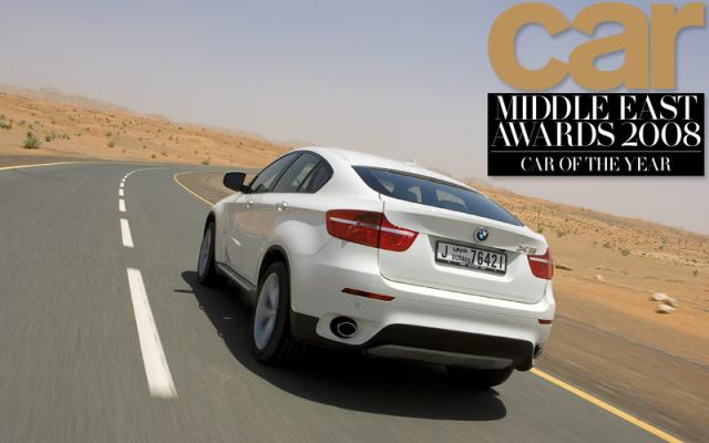 x6 coty at CAR middle east named BMW X6 car of the year